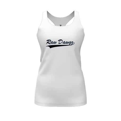 [FT0TRBWH-FYS-LOGO2] Decker Racerback Tank Top (Female Youth S, White, Logo 2)