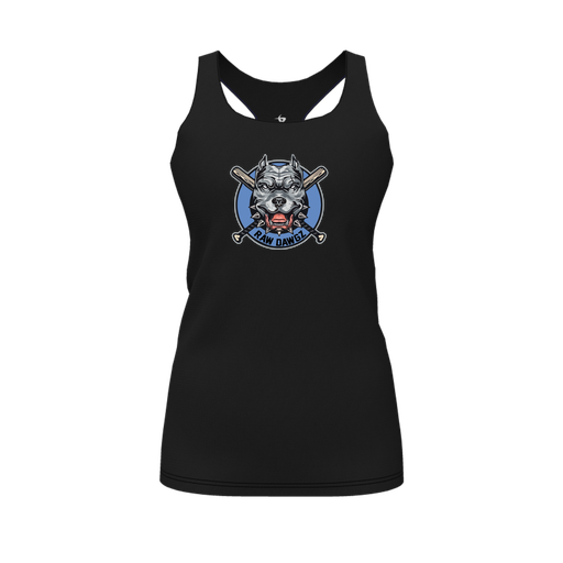 [FT0TRBBK-FYS-LOGO1] Decker Racerback Tank Top (Female Youth S, Black, Logo 1)