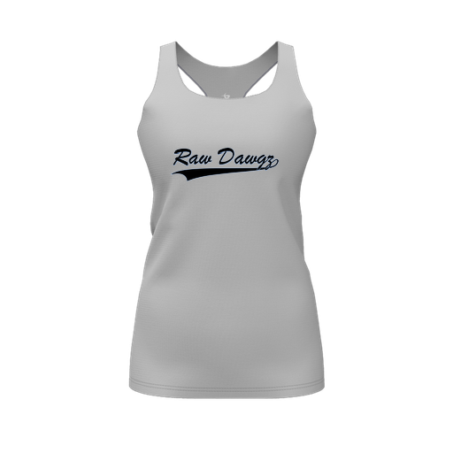 [FT0TRBGY-FYS-LOGO2] Decker Racerback Tank Top (Female Youth S, Gray, Logo 2)