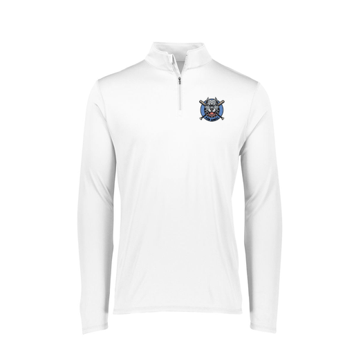 [FTLQFLWH-FAXS-LOGO1] Decker Women's Flex-Lite 1/4 Zip Shirt (Female Adult XS, White, Logo 1)