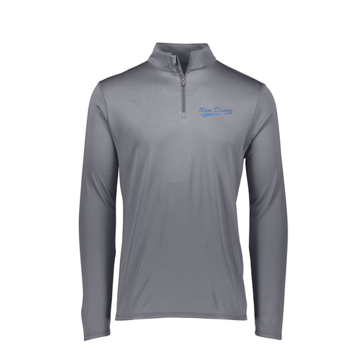 [FTLQFLGY-FAXS-LOGO3] Decker Women's Flex-Lite 1/4 Zip Shirt (Female Adult XS, Gray, Logo 3)