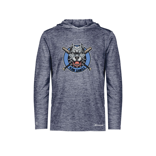 [FOLHCGNV-AS-LOGO1] Decker Men's Charge Hoodie (Adult S, Navy, Logo 1)