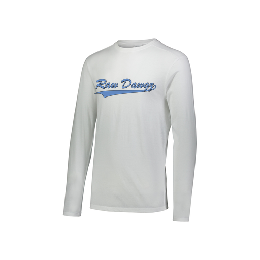 [FTLCUBWH-YS-LOGO3] Decker Youth Tri-Blend T-Shirt - Long Sleeve (Youth S, White, Logo 3)
