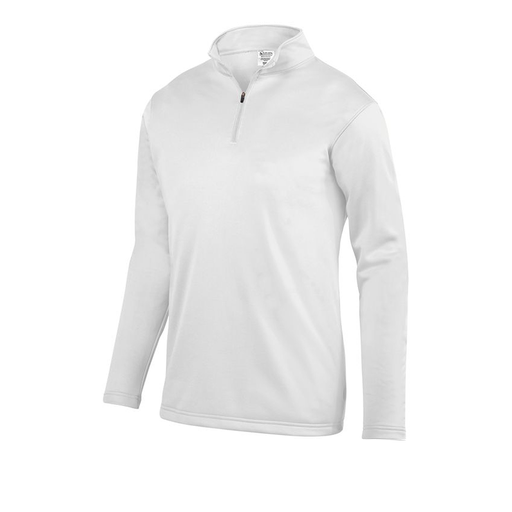 [FOLQFFWH-AS-LOGO5] Decker Men's FlexFleece 1/4 Zip (Adult S, White, Logo 5)